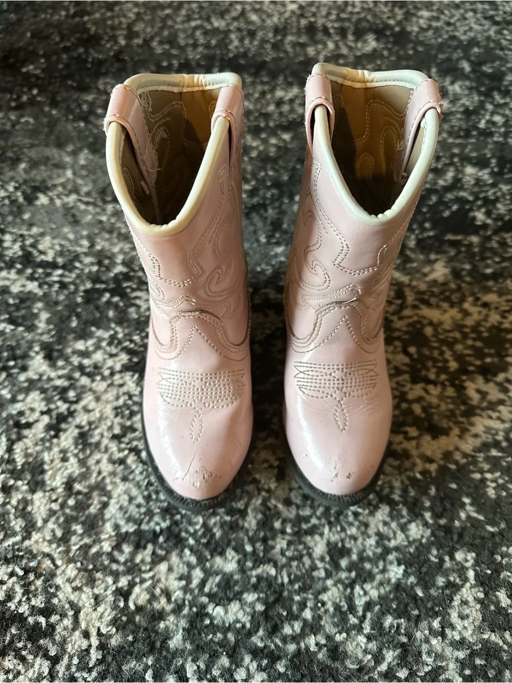 Pink toddler girl cowboy boots